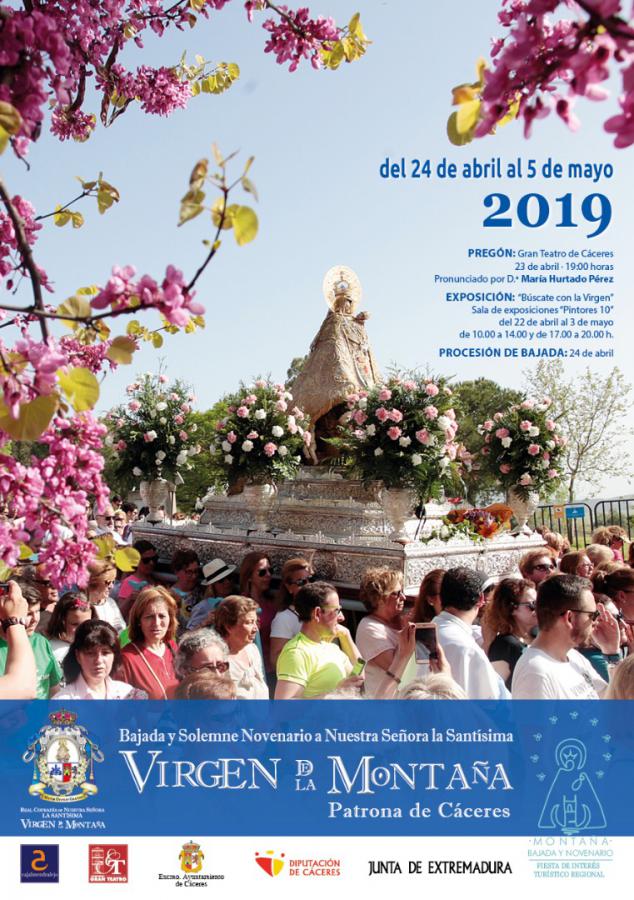 Bajada y Novenario de la Virgen de la Montaña 2019 Cáceres